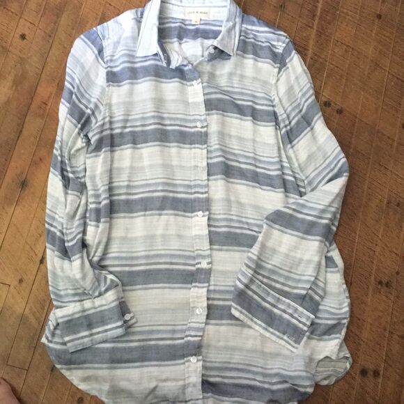 Cloth and stone stripe button down shirt - Picture 1 of 4
